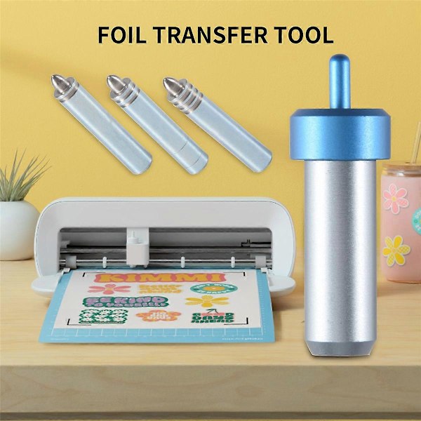 Folieoverføringsværktøj Udskiftning til Cricut Joy, Folieoverføringssæt med Folieoverføringshus + 3 Tip, Fo
