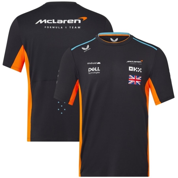 2023 vår och höst nya Team McLaren Norris Piaspi T-shirt black S