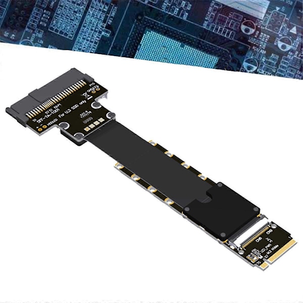 F47SM M.2 NVMe till U.3 SSD Förlängningskabel PCIe 5.0 25cm