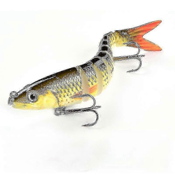 Robotfiskedrag Elektrisk Wobbler För Gädda Elektronisk Multi-Ledad Bete 9 Segment Auto Simmande Swimbait -X