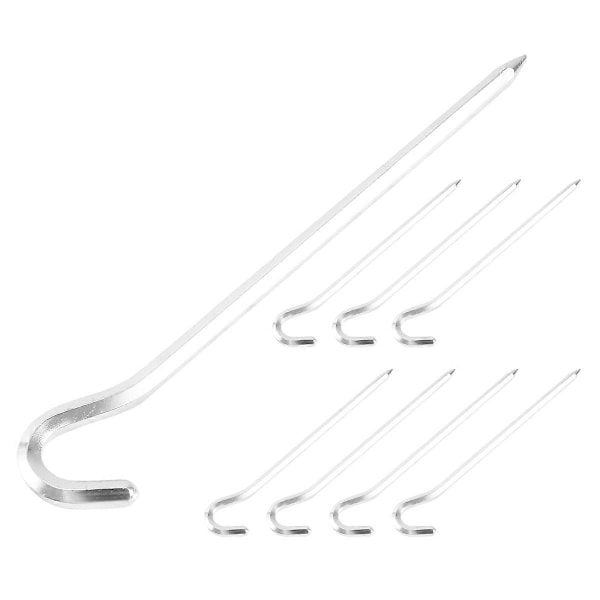 Teltplugger 8 STK 18cm Metall Kraftige Teltkroker Aluminium Legering Rustfrie Camping Telt Jordplugger