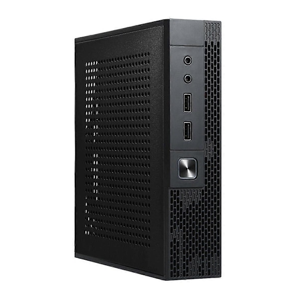 Mini-ITX HTPC for Kabinett Boks Chassis Overvåkingsserver Chassis Industriell Kontroll Datamaskin USB AUDIO Porter Kabinett