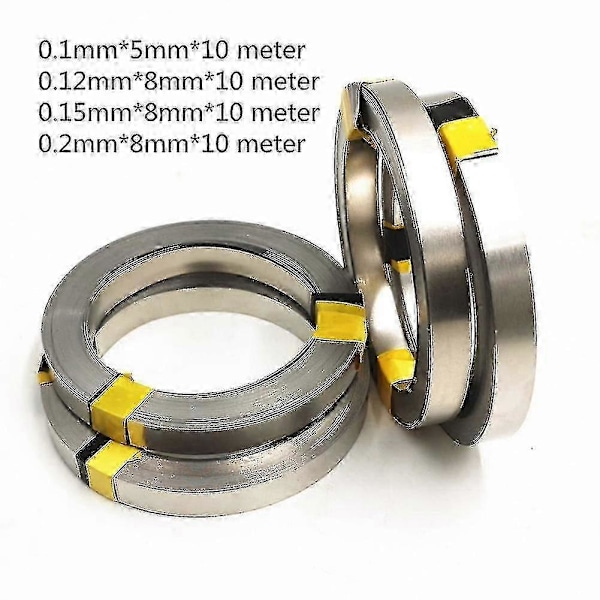 10m 18650 Li-ion Batteri Nikkel Plade Bånd Nikkelbelagt Stål Bånd Strip Connector Spot Svejsning Ma