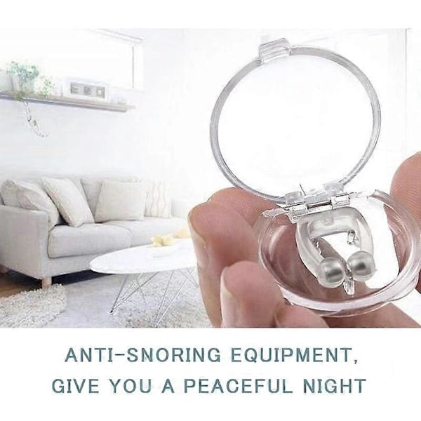 3 st Silikon Anti Snark Magnet Näsklämma Snarkstoppare Silikon Anti-Snarkning