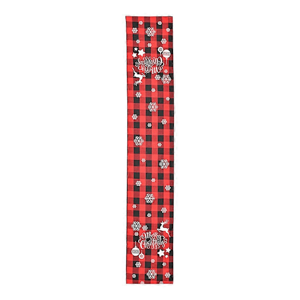 Julbordslöpare Röd och Svart Rutig Duk Placemat för Julhelgen