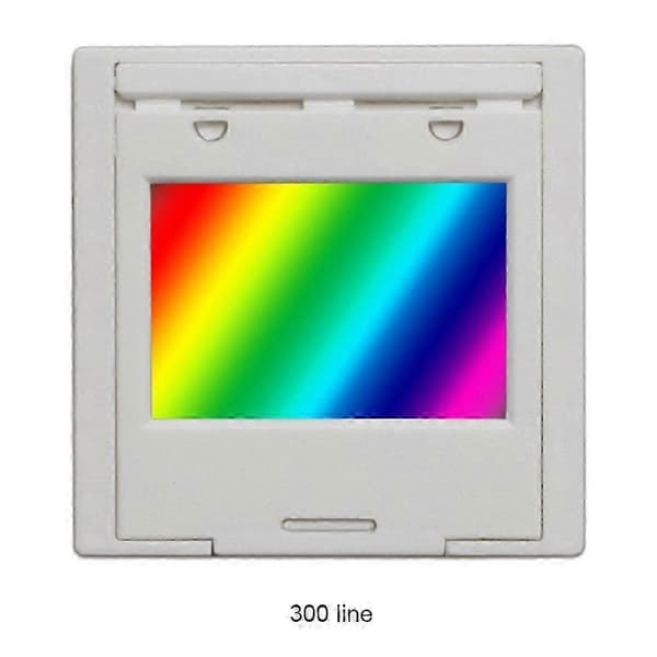 Diffraksjonsgitter 300 linjer 2 mm transmisjonsgitter spektrometer optisk undervisningseksperiment