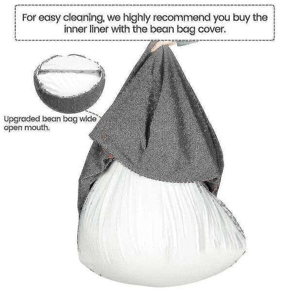 Innerdeksel Vanntett Lazy Bean Bag Sofatrekk, Ingen Fylling
