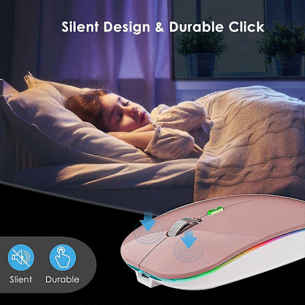 Mus Jiggler Anti-Hibernate Auto-Move Cursor Virtuel Trådløs Bluetooth Mus Forhindrer Computer Lås