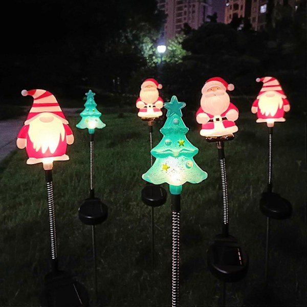 Soldrevet Gyngende Jordlampe Julepynt Udendørs Have Dekorativ Lampe S
