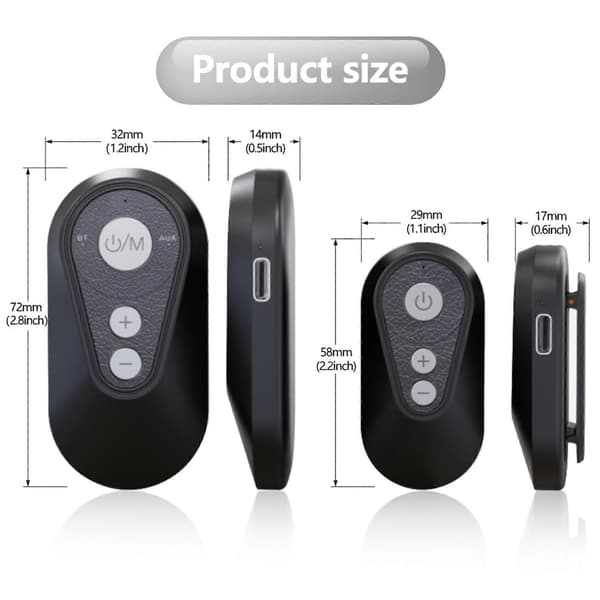 1 Sett AUX Adapter 3.5mm Sender & Mottaker Bluetooth-kompatible Konverteringsadaptere for PC Datamaskiner Laptoper Høyttaler