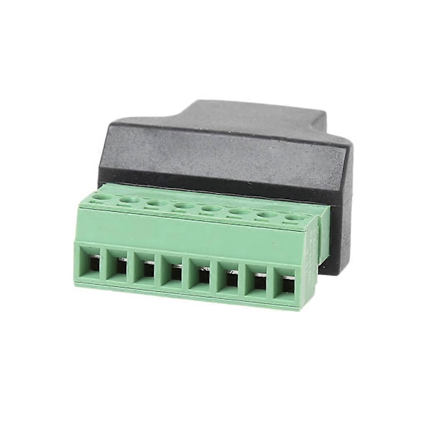 RJ45 Hunn Til Skrue Terminal 8 Pinners Kobling Ethernet Kabel Forlenger Adapter