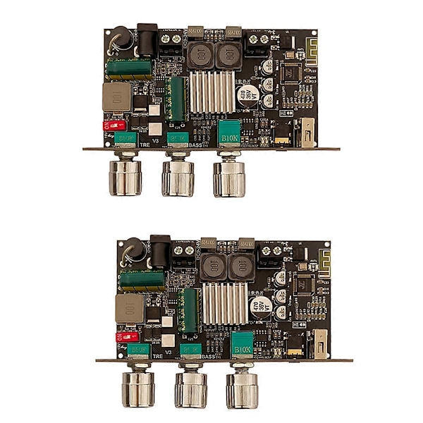 2 stk. 100W Mono Forstærkerkort med Bluetooth Høj Effekt Audio Forstærker Modul -1001U til DIY Hjemmebiograf