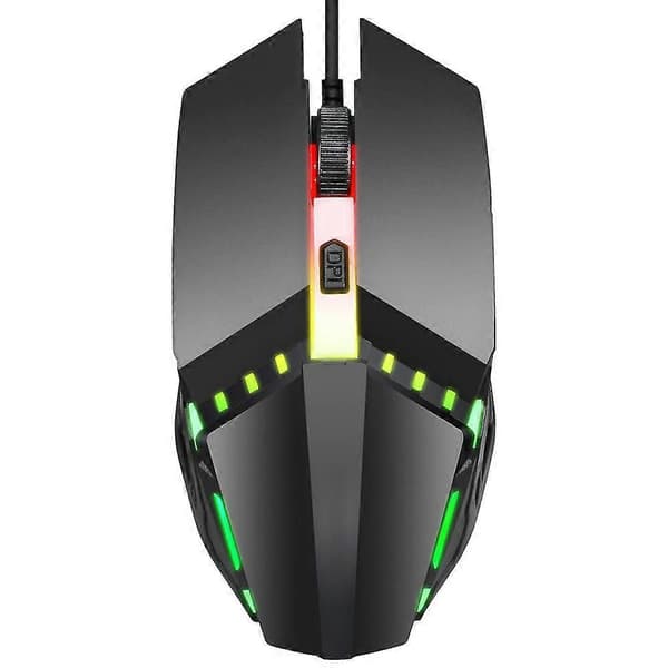 Fargerik Glødende Gamingmus 4D Ergonomisk Design