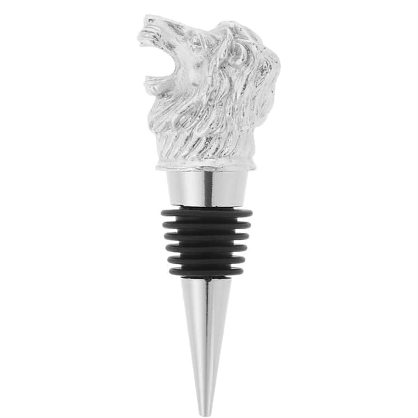 Drikkeplugg Metallflaskestopper Sølv Klassisk Design Hellende Luftende Spiseborddekorasjon 9.60X3.50X2.50CM 1Sett