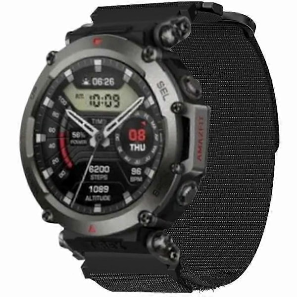 Typ C För Huami Amazfit T-rex Ultra Utomhus Sport Nylon Armband Magisk Tejp Design Klockarmband