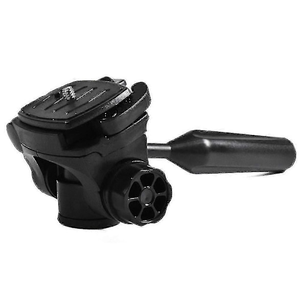 Stativ Pan Head, 360° Rotation 90° Tilt 3-dimensionellt Stativhuvudfäste med 3/8\" Gänga 1/4\" Skruv För Stativ Monopod