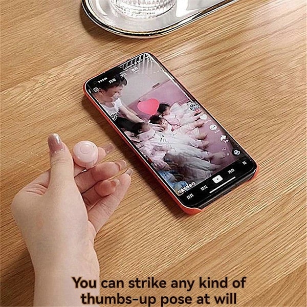 Mobiltelefon Fjernbetjeningsring Sidebrowsing Liker Telefon Bluetooth Fingerspids Video Controller Swip