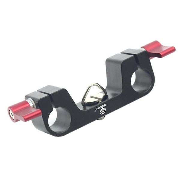 1/4 tomme DSLR Rod Clamp Monteringsadapter til 15 mm Rail Rod System SLR 5D2 5D3 600D Kamera DV Video F