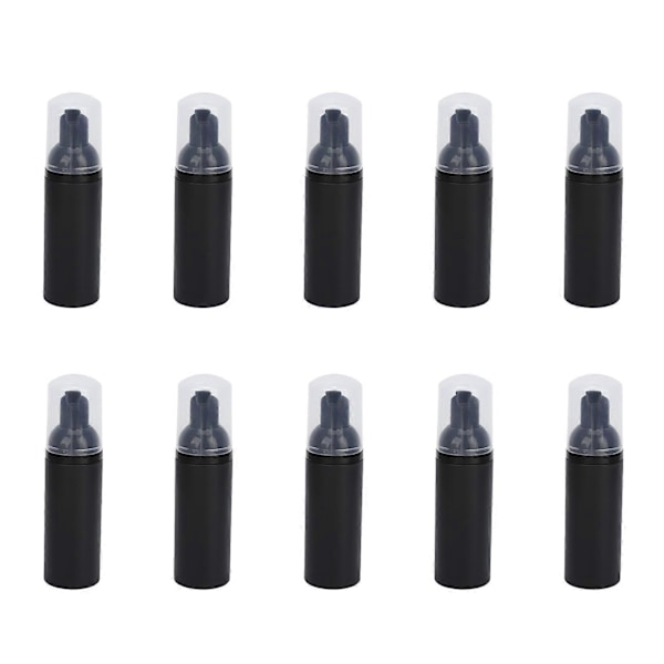 10 stk. 50 ml Bærbar Skumflaske med Stor Kaliber og Trykknap - Genanvendelig Rejsedispenser
