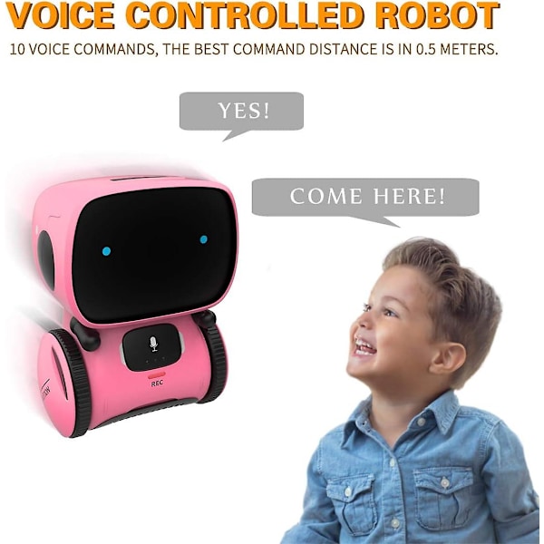 Lasten robottilelu, älykäs puhuva robotti, älykäs kumppani ja opettaja ääniohjauksella ja kosketusanturilla, laulaa, tanssii