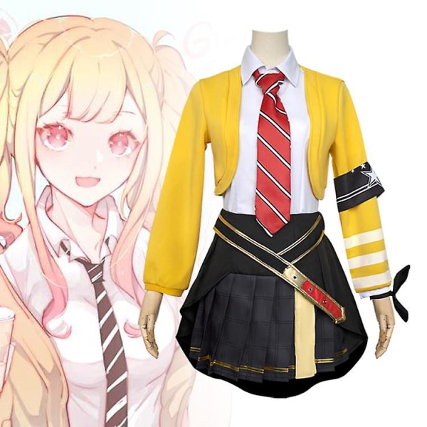 Världsplan Färg Scen Cos Suit Lolita Maid Kostym Cosplay Dam Full Set S
