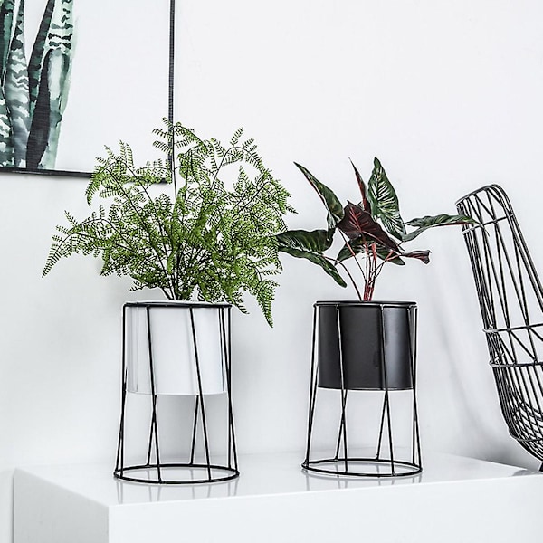 Nordisk Stil Geometrisk Rund/Trekant Jern Succulent Plantning Blomsterpotte Kaktus
