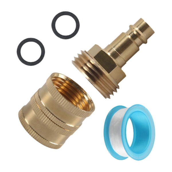 RV Spray Port Hurtigkobling Robust Høy Ytelse 3/4\" Hageslangeadapter