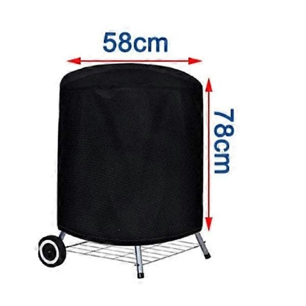 INF Rundt grillovertræk / grillcover Sort 58x77 cm Sort