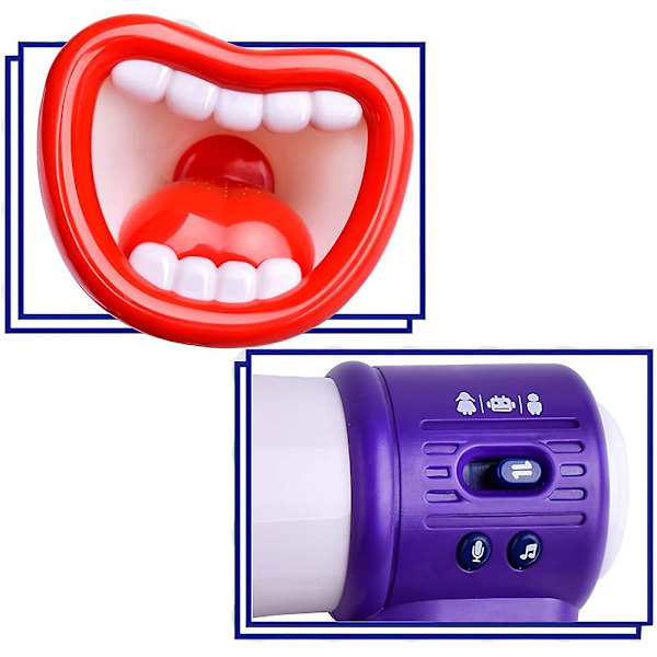 Morsom munnform Bullhorn Leker For Barn Høyttaler Stemmeveksler Leketøy Stemmespøk Nyhet Leketøysgaver
