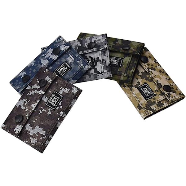 Camo-mönstrad plånbok för män, tonårspojkar, plånböcker för barn