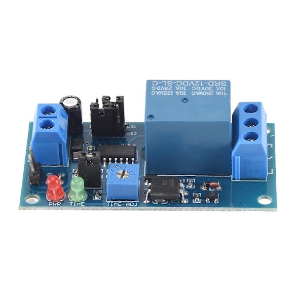 12V DC Fördröjningsrelä Fördröjd Påslagning / Fördröjd Avstängningsbrytare Modul med Timer