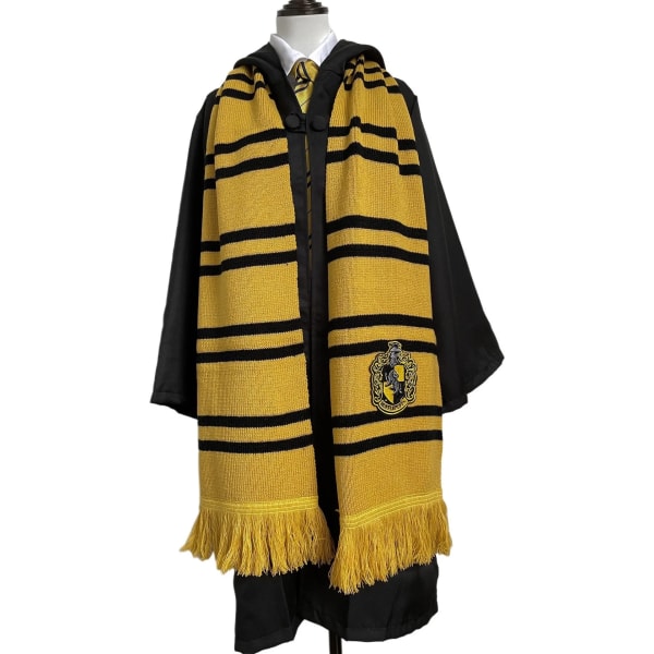 NYTT Harryy Potter skjerf Varmt tykt Slytherin Galtvort College-emblem Ravenclaw Hermione Gryffindor Dusk Skjerf Tilbehør Gaver Yellow