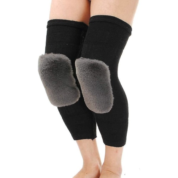 Menn Kvinner Tykk Ull Leg Warmers Vinter Varm Cashmere Fôr Revmatisk leddgikt