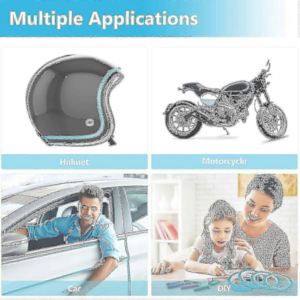 4 Rullaa Ohutta Teippiä Autojen Maskaukseen DIY-Autonrakennukseen Auton Maalaus Ohut Viivat