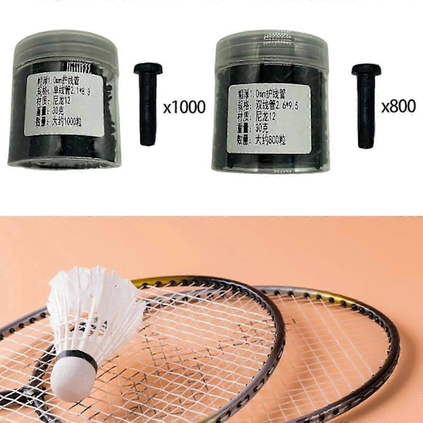 Badmintonketcher Ketsjer Grommets Øjer Holdbare Wire Guards Sort Udskiftning Strengemaskiner Værktøj til Reparation af Udstyr