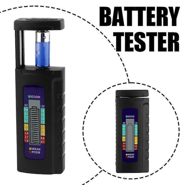 Digital Batteritester Batterisjekker for AA AAA 1.5V Knappcellebatteri