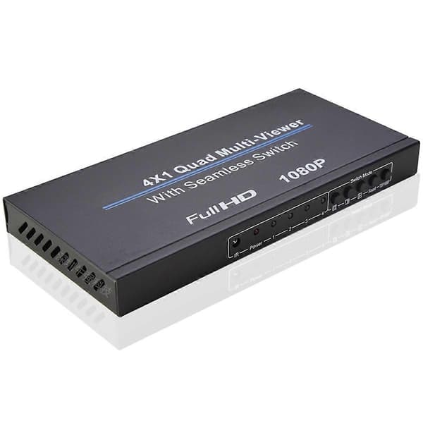 HDMI-kompatibel 4x1 Multiviewer for Video Konvertering EU Plugg