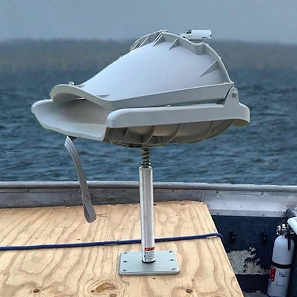 1 stk. Bådsædebase 3/4 tommer Pin Post Socket Marine Drejesæde Monteringsbase 7x7 tommer Kraftig Alu