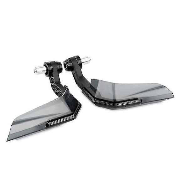 Par Sort Motorcykel Håndbeskyttere Protector 22mm Styremontering Vindafviser Ft