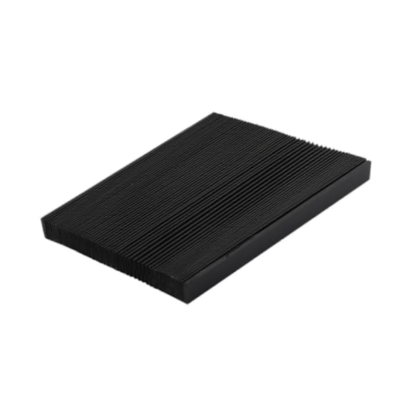 CNC Maskin Dragspelskydd Utdragbart till 1,5M Flexibelt Fräsmaskinskydd Oljetätt Vikbart Slät Yta