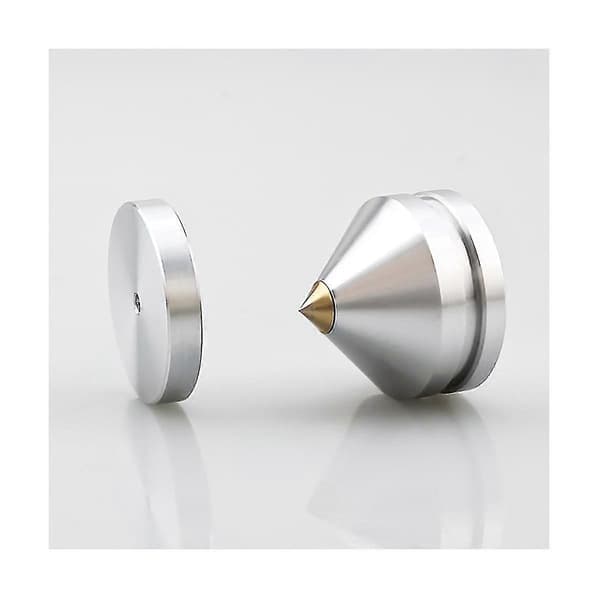 8-pack Högtalarstativfötter Metallspikar Konformade Golvspikar Silver