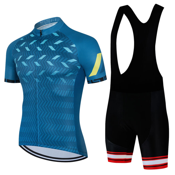 2023 Pyöräilypaita Set Miesten Pyöräilyvaatteet Maantiepyörä Paidat Puku Pyörälappu Shortsit MTB Ropa Ciclismo Maillot Green L