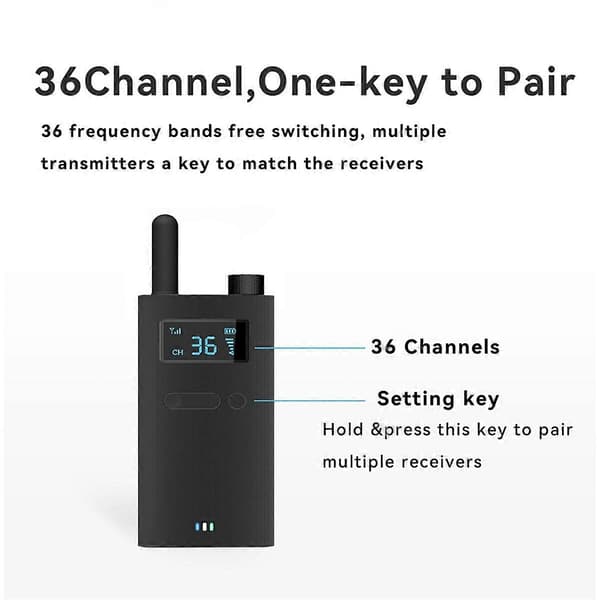 2.4G Trådløst Guidesystem Bærbar Lydsender