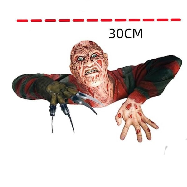 Ruby's Elm Street Nightmare Freddy Krueger Tomb Walker Decor Halloween Horror Cosplay Rekvisitter Dekoration Størrelse 32-25-15cm A