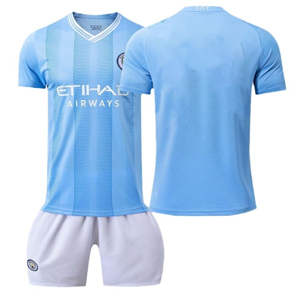 2324 Manchester City Hjemmefodboldtrøje Sæt 9 Harland 10 Glalish 17 De Bruyne Trøje NO.10 With Socks 20