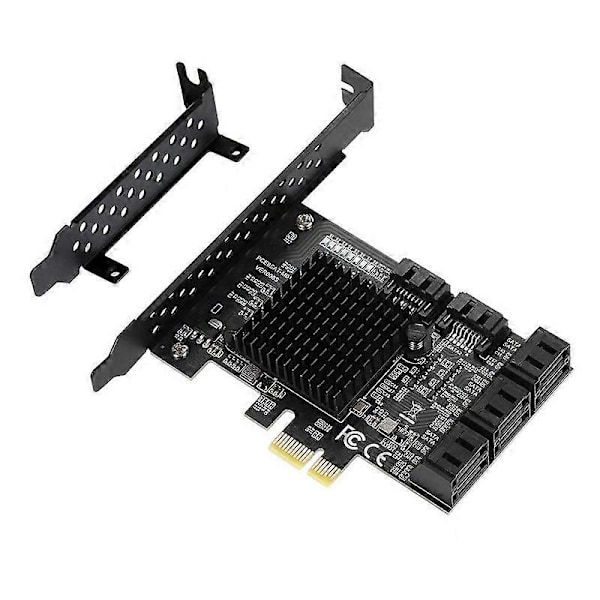8 Portin SATA 3 PCI Express -laajennuskortti PCI-E SATA-ohjain PCIE 1X - SATA-kortti SATA3.0 6Gb Ada