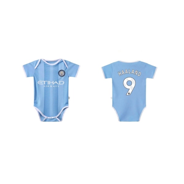 23-24 Baby nr 10 Miami Messi nr 7 Real Madrid tröja BB Jumpsuit One-piece NO.9 HAALAND Size 12 (12-18 months)