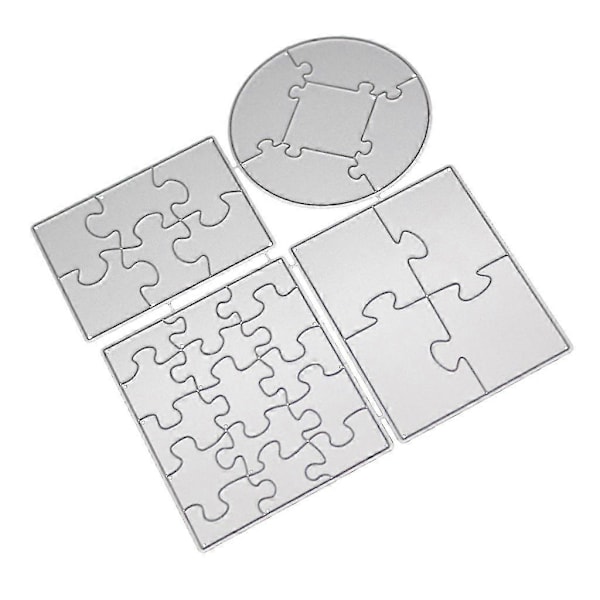 Puzzle Metalskæring Dies Stencil Til DIY Scrapbooking Papirkort Prægning Craf