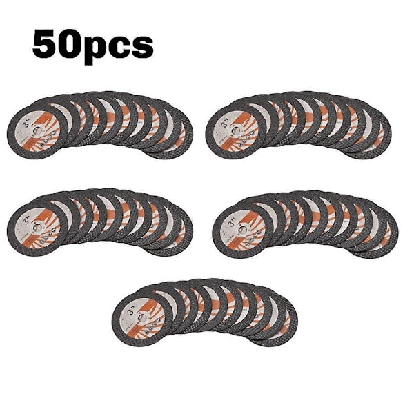 50 stk. 75 mm Mini Skæreskive Cirkulær Harpiks Slibeskive til 10 mm Hul Vinkelsliber Træ Flise Skæring