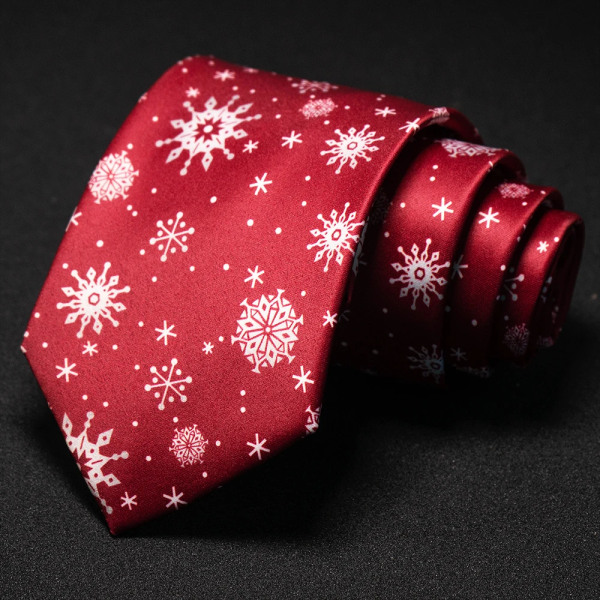 EASTEPIC Slips med klassisk trykk Fasjonable slips for menn Fargerike slips for menn Julefest kvalitetstilbehør julenissen style 11